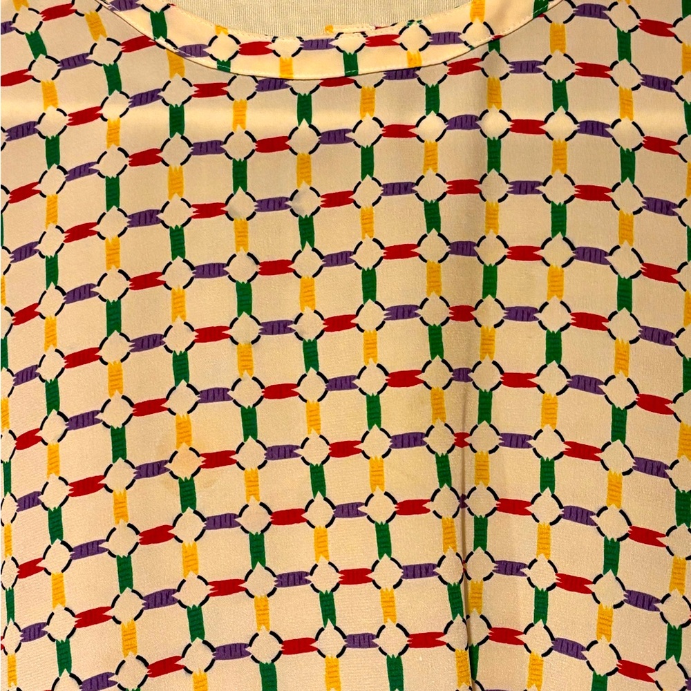 Sandra Roth Ciaosport Vintage Silk Blouse Size 8